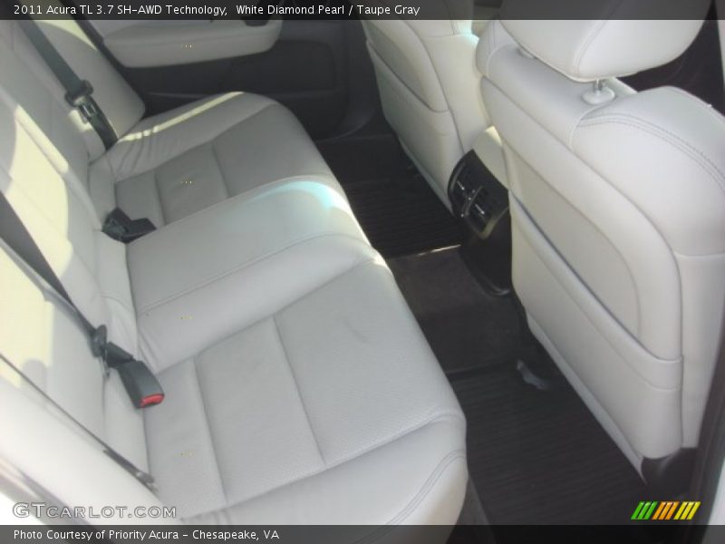 White Diamond Pearl / Taupe Gray 2011 Acura TL 3.7 SH-AWD Technology