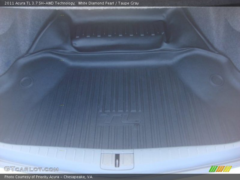 White Diamond Pearl / Taupe Gray 2011 Acura TL 3.7 SH-AWD Technology
