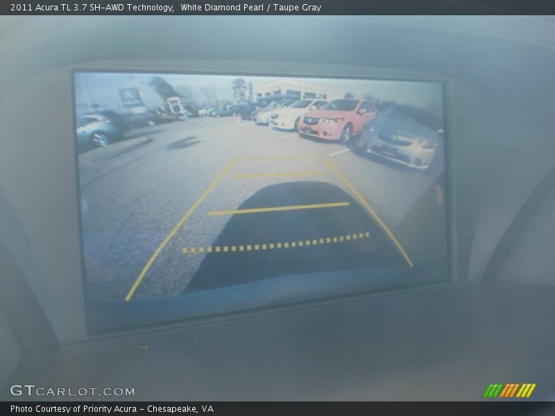 White Diamond Pearl / Taupe Gray 2011 Acura TL 3.7 SH-AWD Technology