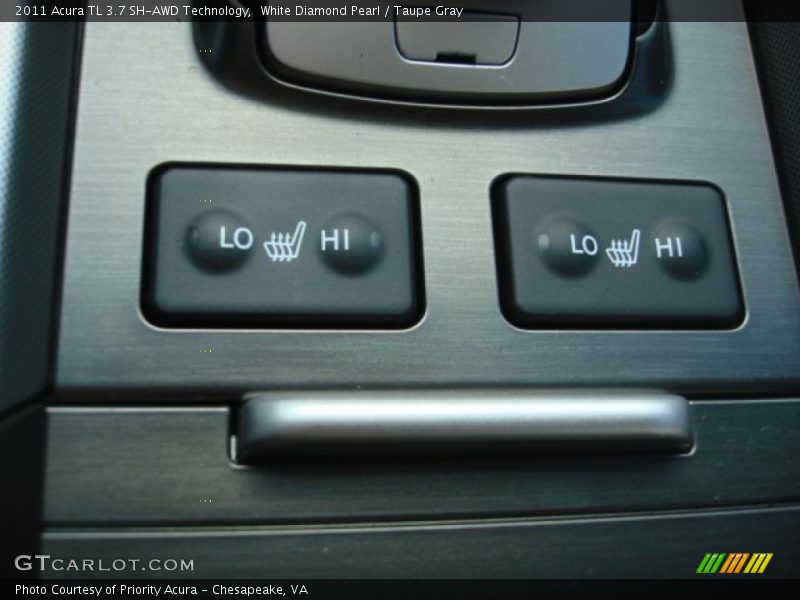 White Diamond Pearl / Taupe Gray 2011 Acura TL 3.7 SH-AWD Technology