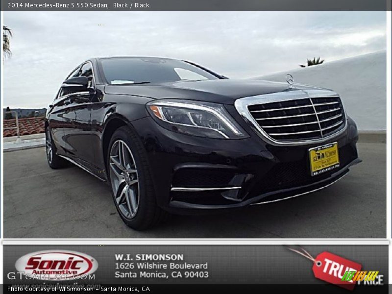 Black / Black 2014 Mercedes-Benz S 550 Sedan