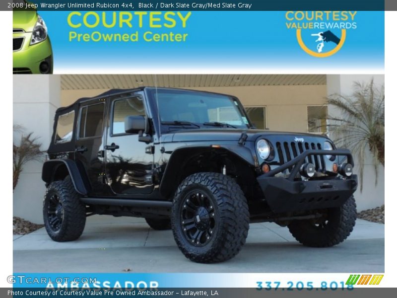 Black / Dark Slate Gray/Med Slate Gray 2008 Jeep Wrangler Unlimited Rubicon 4x4