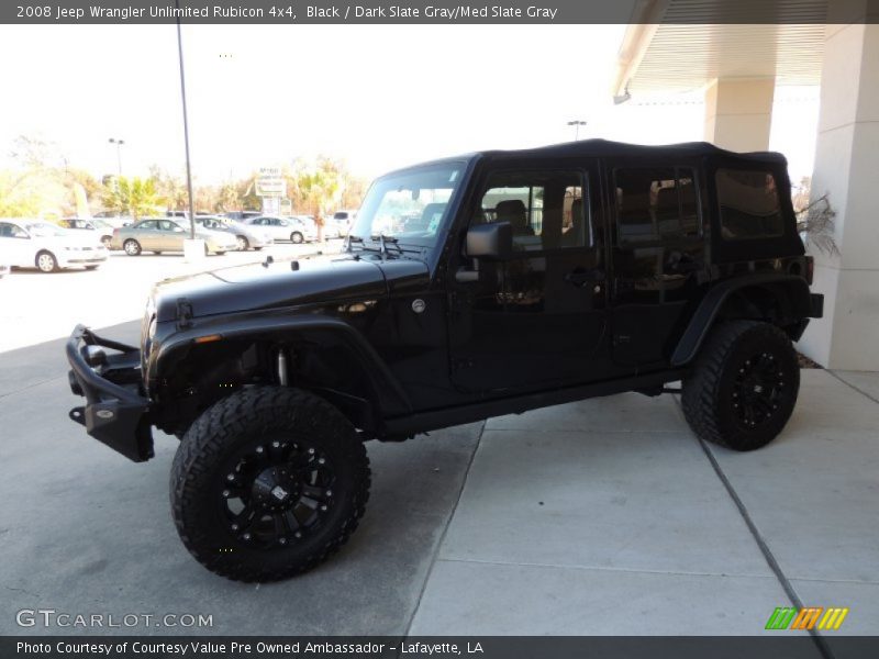 Black / Dark Slate Gray/Med Slate Gray 2008 Jeep Wrangler Unlimited Rubicon 4x4