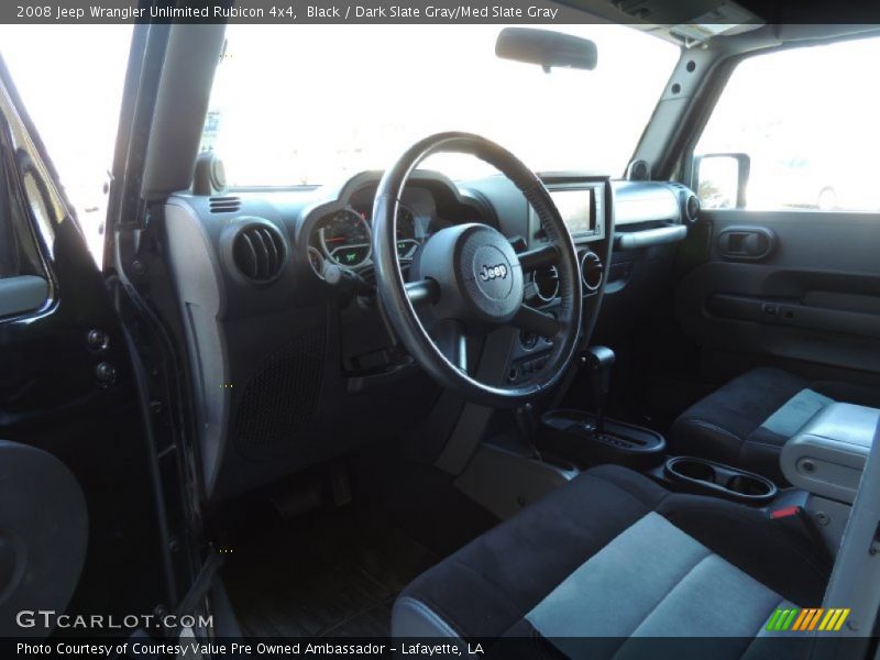 Black / Dark Slate Gray/Med Slate Gray 2008 Jeep Wrangler Unlimited Rubicon 4x4
