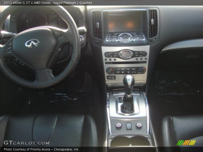 Liquid Platinum / Graphite 2011 Infiniti G 37 x AWD Sedan
