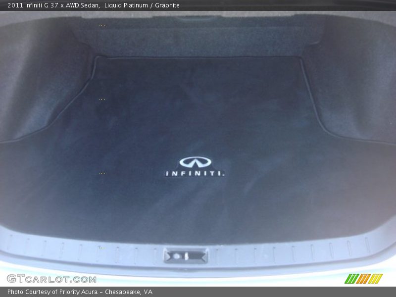 Liquid Platinum / Graphite 2011 Infiniti G 37 x AWD Sedan