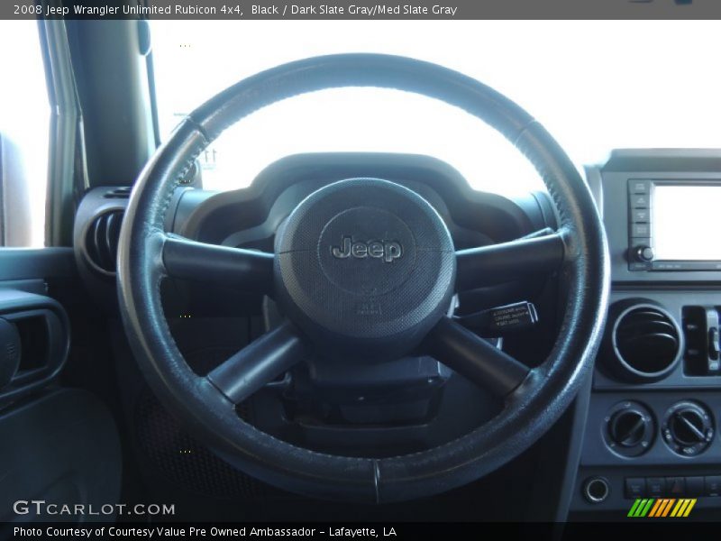 Black / Dark Slate Gray/Med Slate Gray 2008 Jeep Wrangler Unlimited Rubicon 4x4