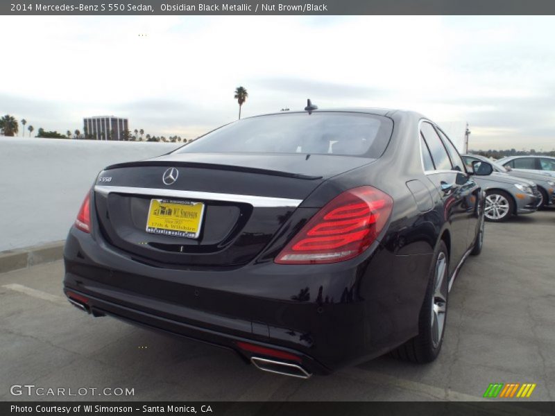 Obsidian Black Metallic / Nut Brown/Black 2014 Mercedes-Benz S 550 Sedan