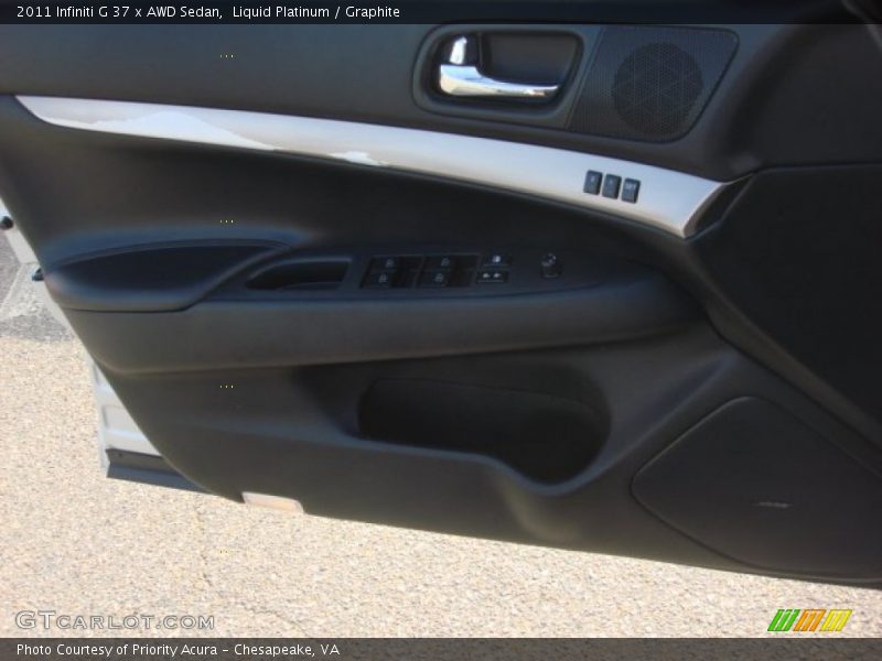 Liquid Platinum / Graphite 2011 Infiniti G 37 x AWD Sedan