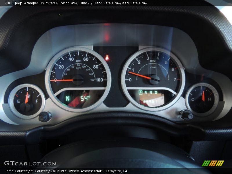 Black / Dark Slate Gray/Med Slate Gray 2008 Jeep Wrangler Unlimited Rubicon 4x4