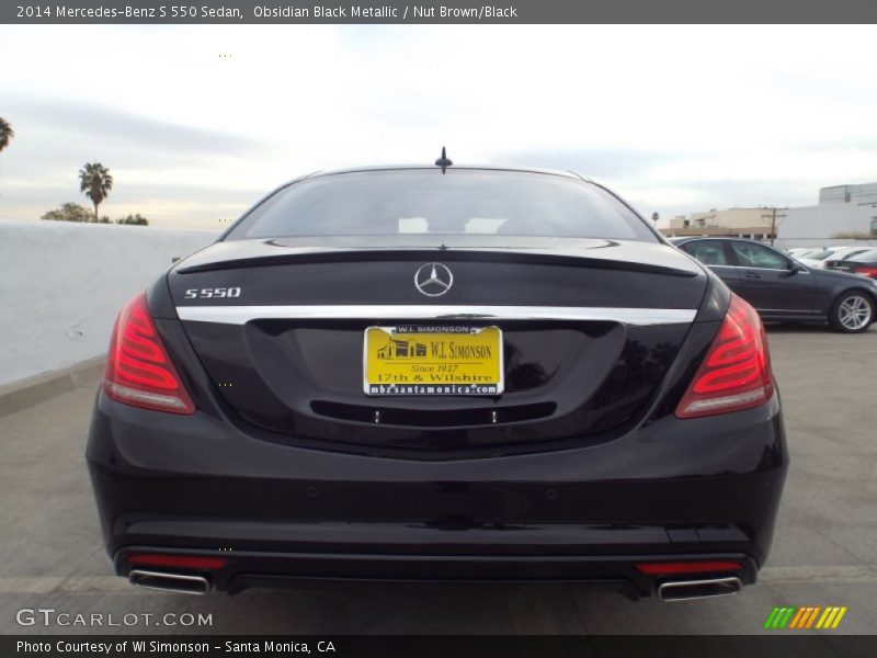 Obsidian Black Metallic / Nut Brown/Black 2014 Mercedes-Benz S 550 Sedan