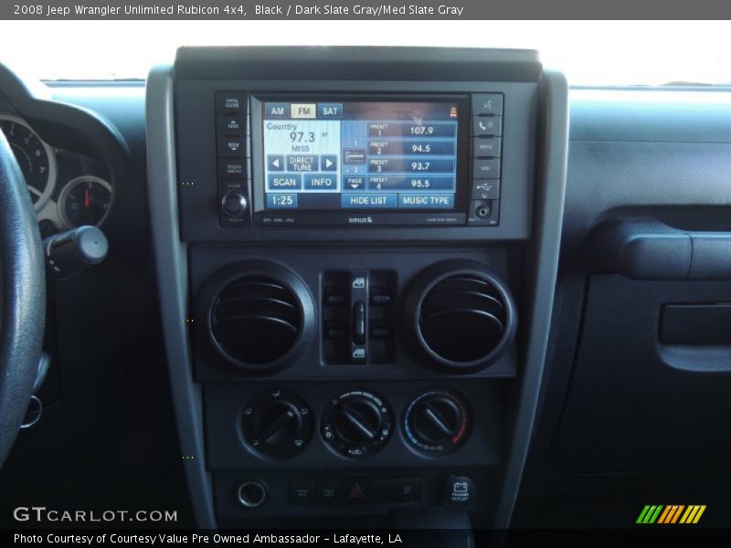 Black / Dark Slate Gray/Med Slate Gray 2008 Jeep Wrangler Unlimited Rubicon 4x4