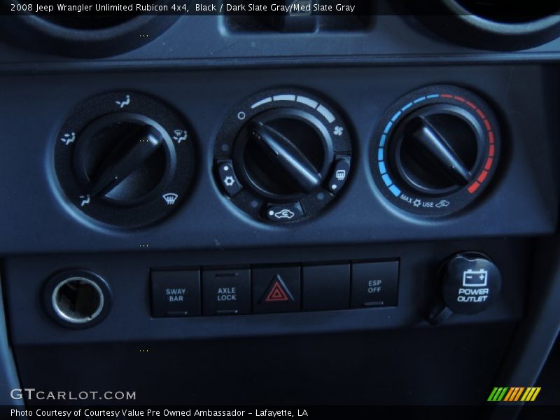 Black / Dark Slate Gray/Med Slate Gray 2008 Jeep Wrangler Unlimited Rubicon 4x4