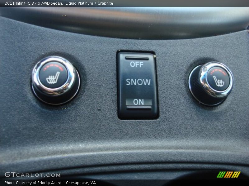 Liquid Platinum / Graphite 2011 Infiniti G 37 x AWD Sedan