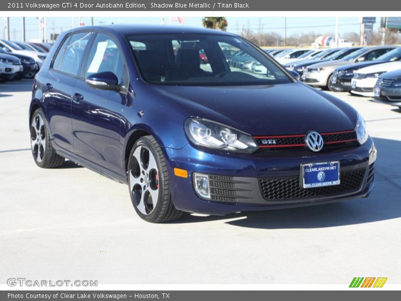 Shadow Blue Metallic / Titan Black 2011 Volkswagen GTI 4 Door Autobahn Edition