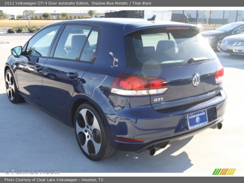 Shadow Blue Metallic / Titan Black 2011 Volkswagen GTI 4 Door Autobahn Edition