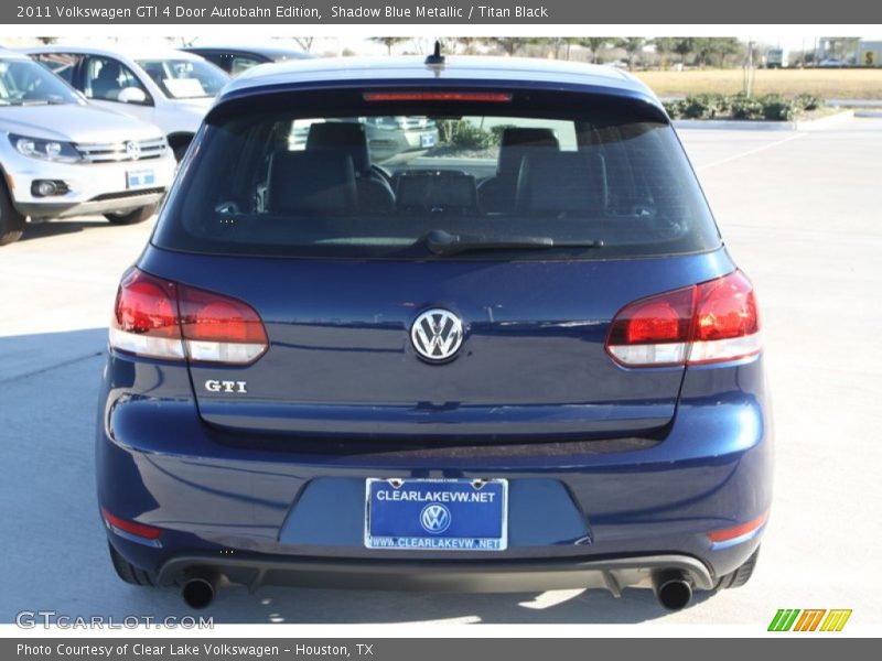 Shadow Blue Metallic / Titan Black 2011 Volkswagen GTI 4 Door Autobahn Edition