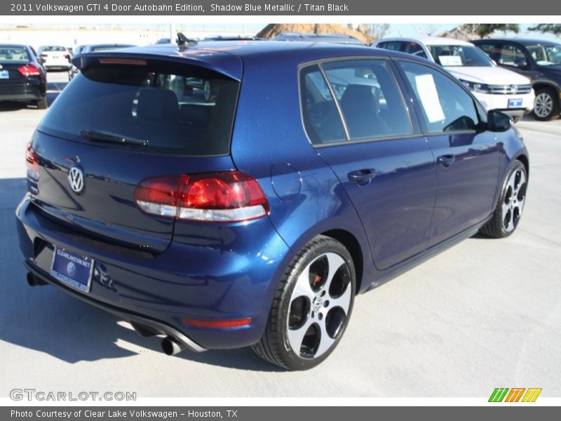 Shadow Blue Metallic / Titan Black 2011 Volkswagen GTI 4 Door Autobahn Edition