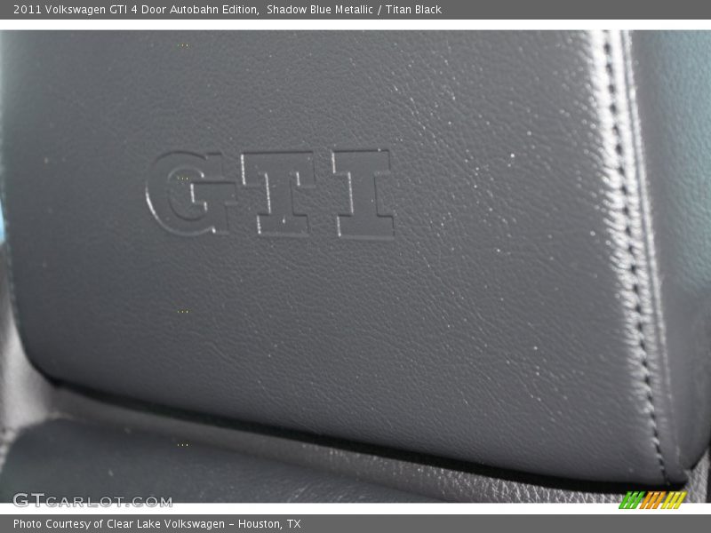 Shadow Blue Metallic / Titan Black 2011 Volkswagen GTI 4 Door Autobahn Edition