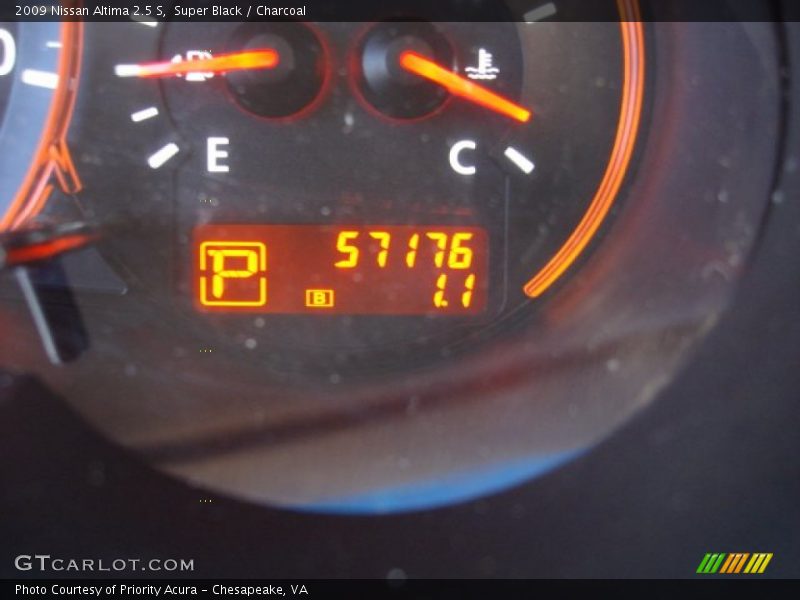 Super Black / Charcoal 2009 Nissan Altima 2.5 S