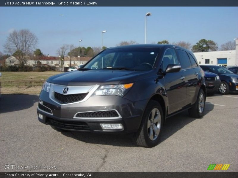 Grigio Metallic / Ebony 2010 Acura MDX Technology