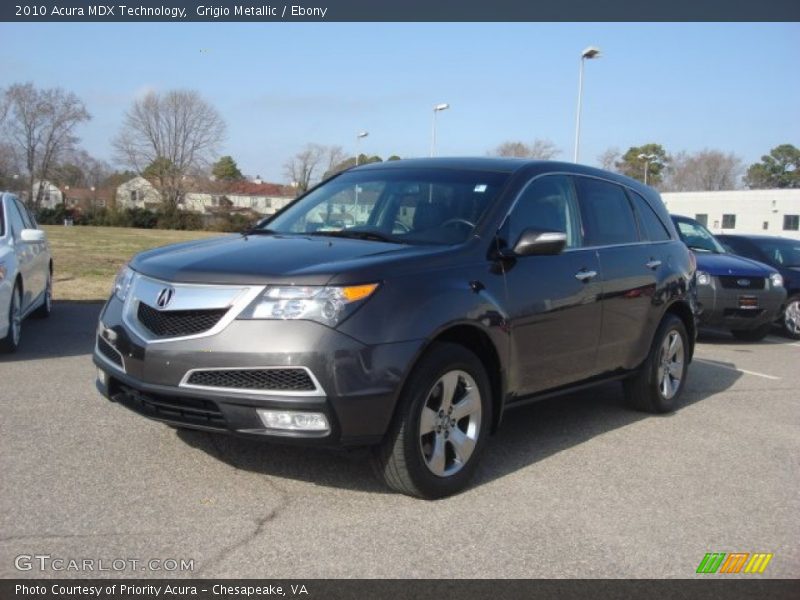Grigio Metallic / Ebony 2010 Acura MDX Technology