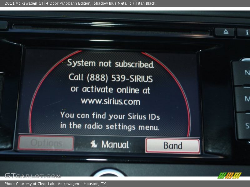 Shadow Blue Metallic / Titan Black 2011 Volkswagen GTI 4 Door Autobahn Edition