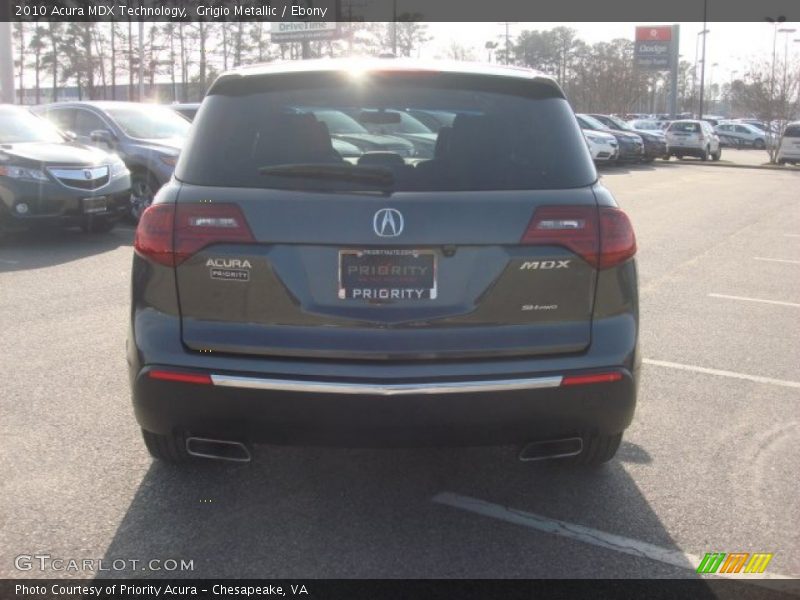 Grigio Metallic / Ebony 2010 Acura MDX Technology