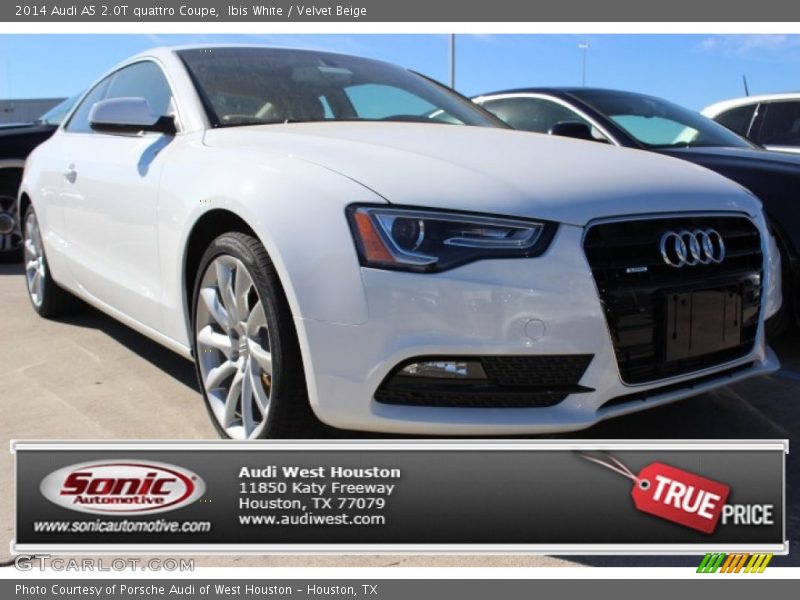 Ibis White / Velvet Beige 2014 Audi A5 2.0T quattro Coupe