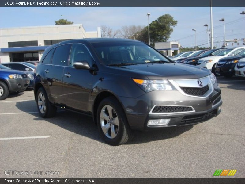 Grigio Metallic / Ebony 2010 Acura MDX Technology