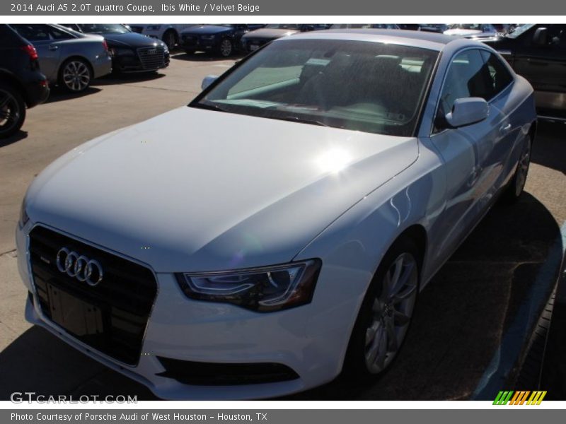 Ibis White / Velvet Beige 2014 Audi A5 2.0T quattro Coupe