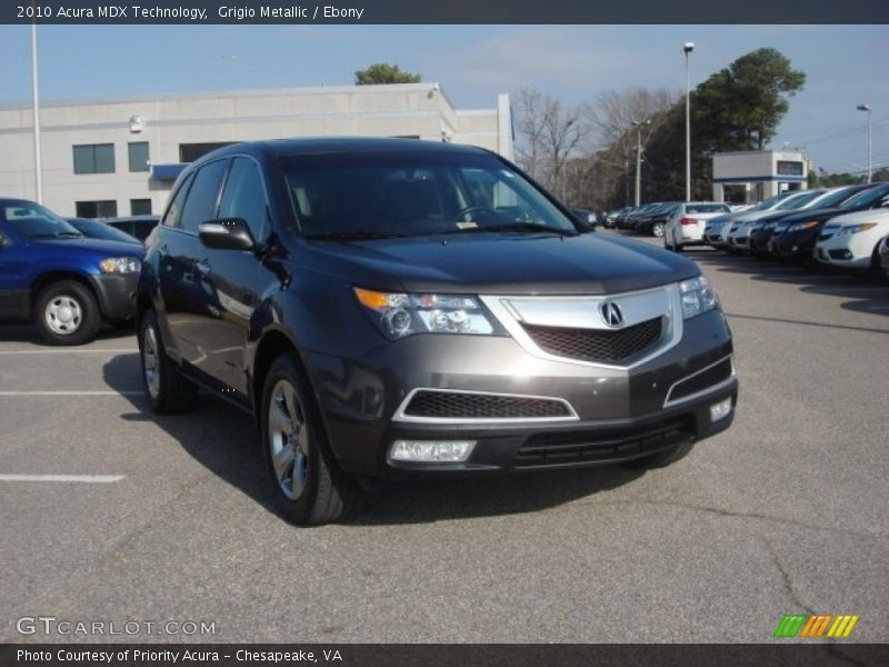 Grigio Metallic / Ebony 2010 Acura MDX Technology