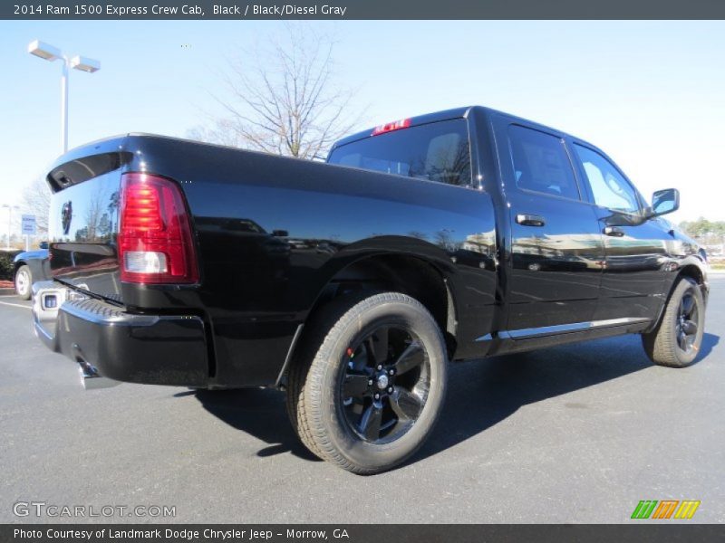 Black / Black/Diesel Gray 2014 Ram 1500 Express Crew Cab