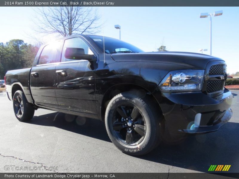 Black / Black/Diesel Gray 2014 Ram 1500 Express Crew Cab