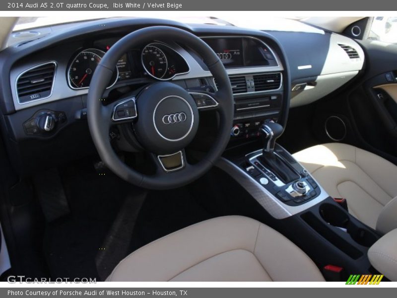 Ibis White / Velvet Beige 2014 Audi A5 2.0T quattro Coupe