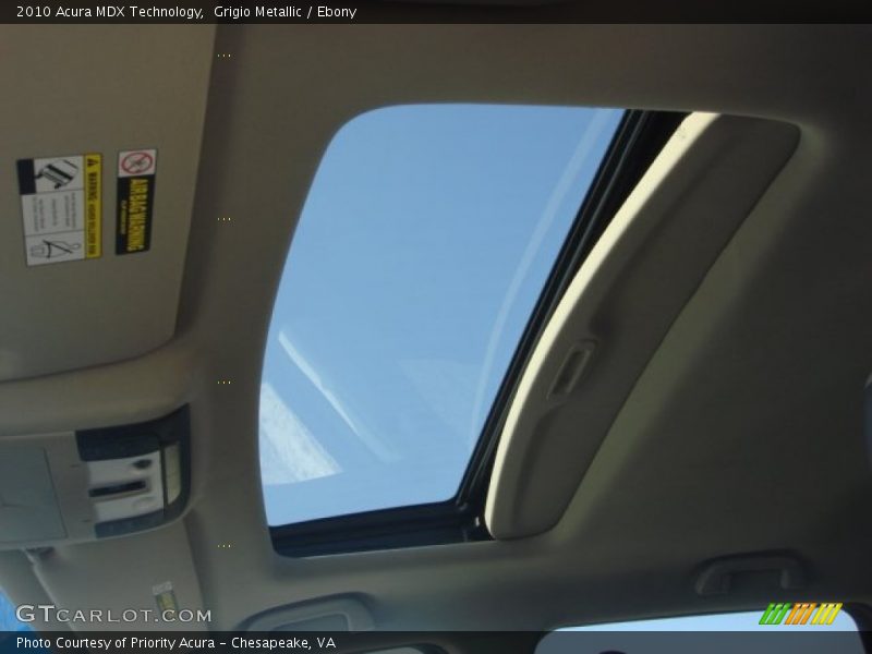 Grigio Metallic / Ebony 2010 Acura MDX Technology