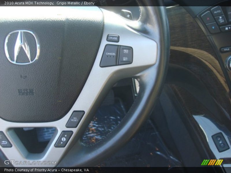 Grigio Metallic / Ebony 2010 Acura MDX Technology