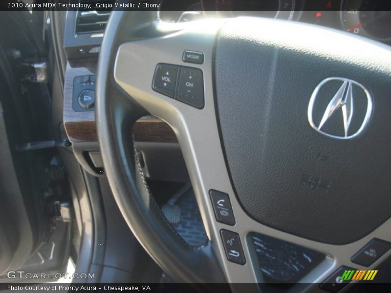 Grigio Metallic / Ebony 2010 Acura MDX Technology