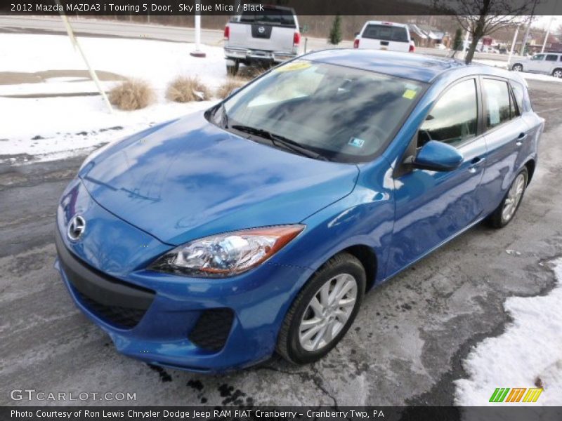 Sky Blue Mica / Black 2012 Mazda MAZDA3 i Touring 5 Door