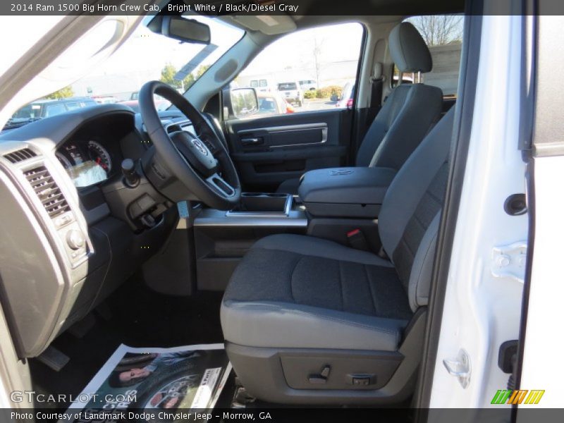 Bright White / Black/Diesel Gray 2014 Ram 1500 Big Horn Crew Cab