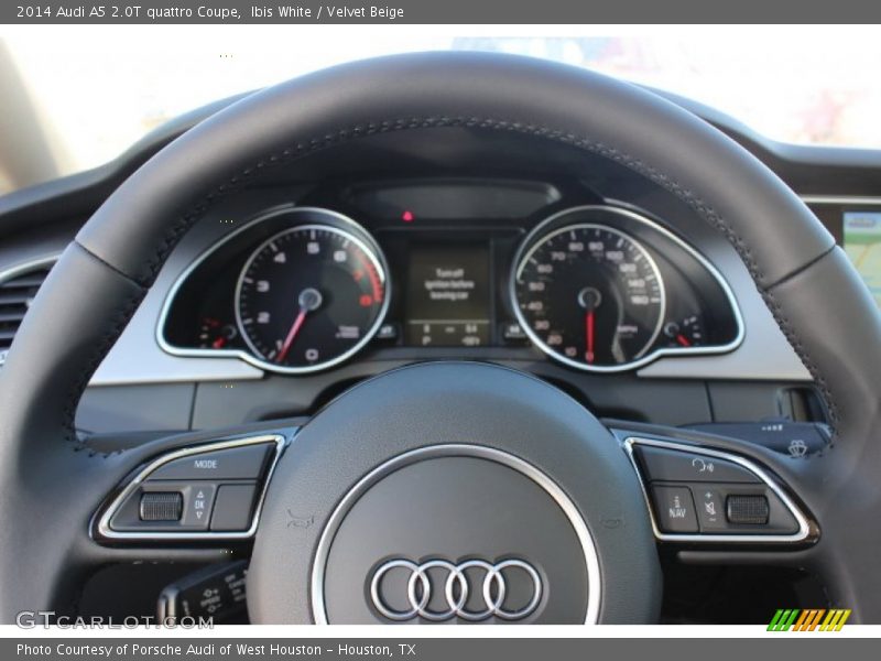Ibis White / Velvet Beige 2014 Audi A5 2.0T quattro Coupe