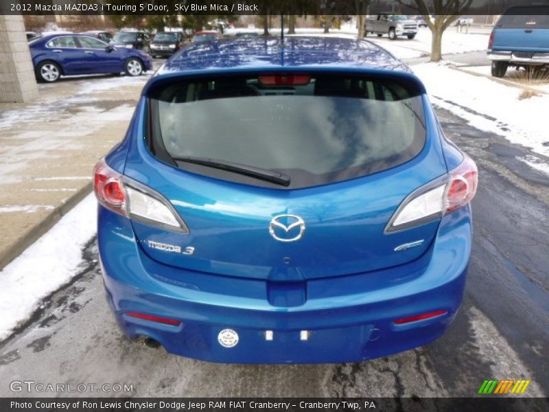 Sky Blue Mica / Black 2012 Mazda MAZDA3 i Touring 5 Door