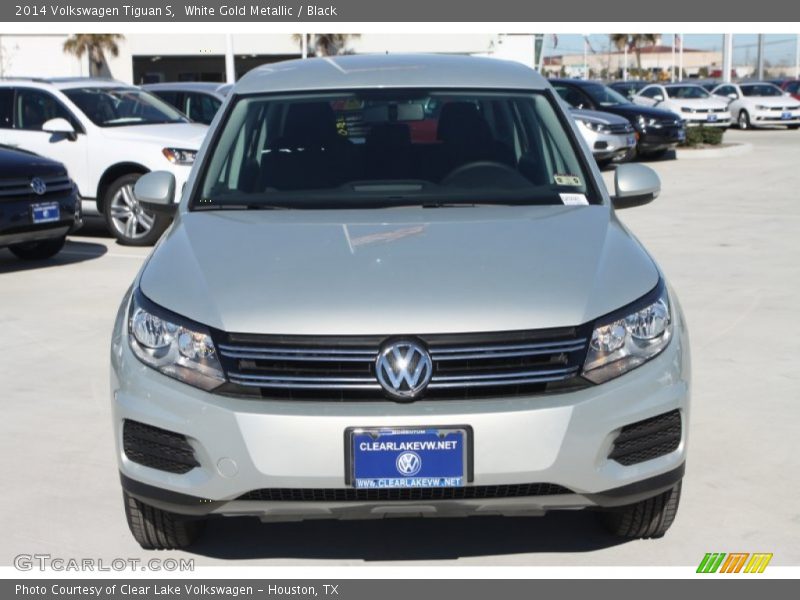 White Gold Metallic / Black 2014 Volkswagen Tiguan S