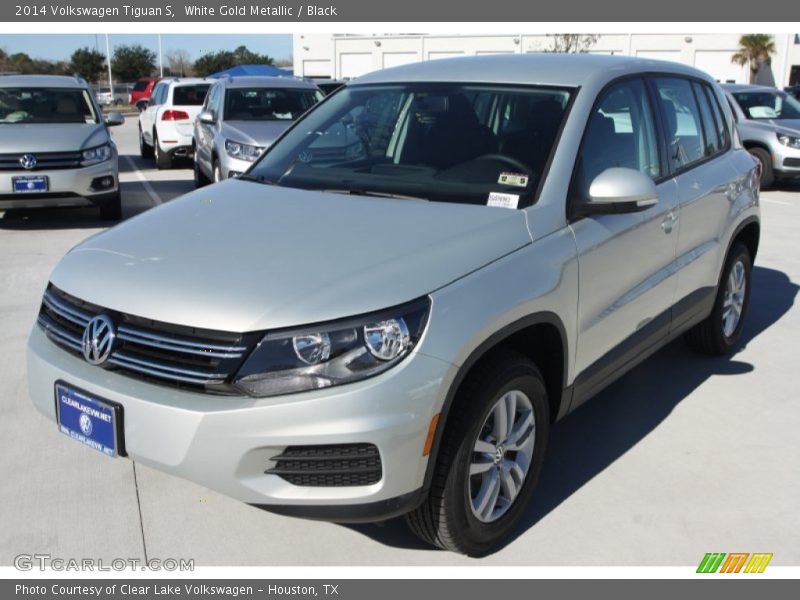 White Gold Metallic / Black 2014 Volkswagen Tiguan S