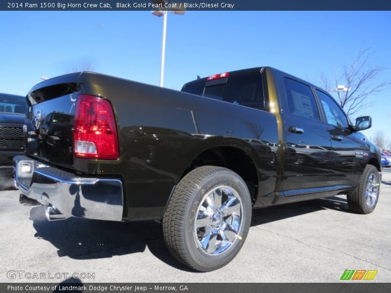 Black Gold Pearl Coat / Black/Diesel Gray 2014 Ram 1500 Big Horn Crew Cab