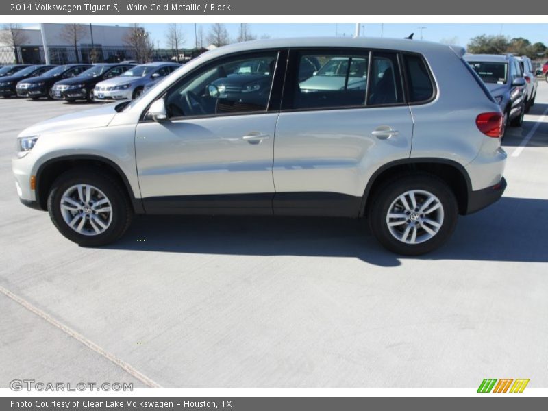 White Gold Metallic / Black 2014 Volkswagen Tiguan S