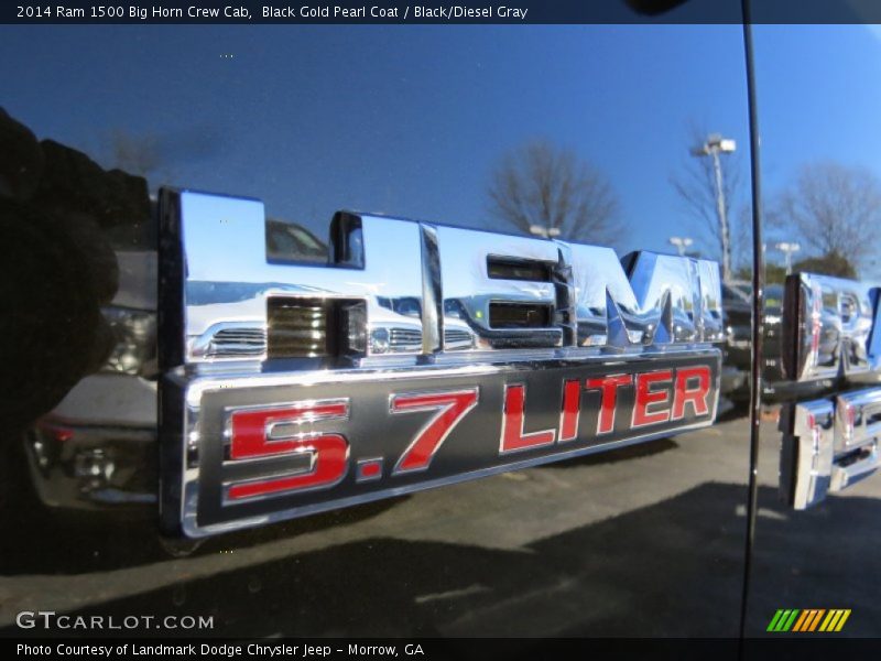 Black Gold Pearl Coat / Black/Diesel Gray 2014 Ram 1500 Big Horn Crew Cab
