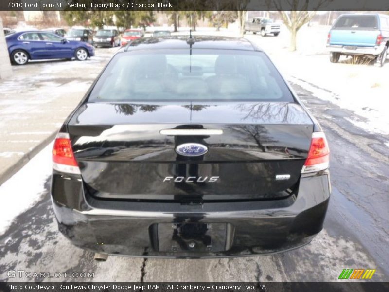 Ebony Black / Charcoal Black 2010 Ford Focus SEL Sedan