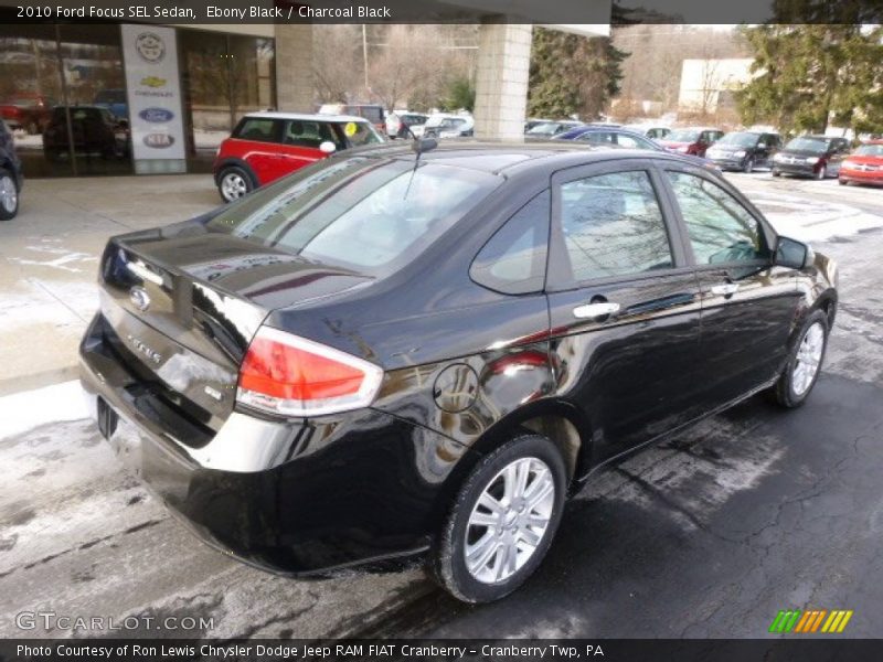 Ebony Black / Charcoal Black 2010 Ford Focus SEL Sedan