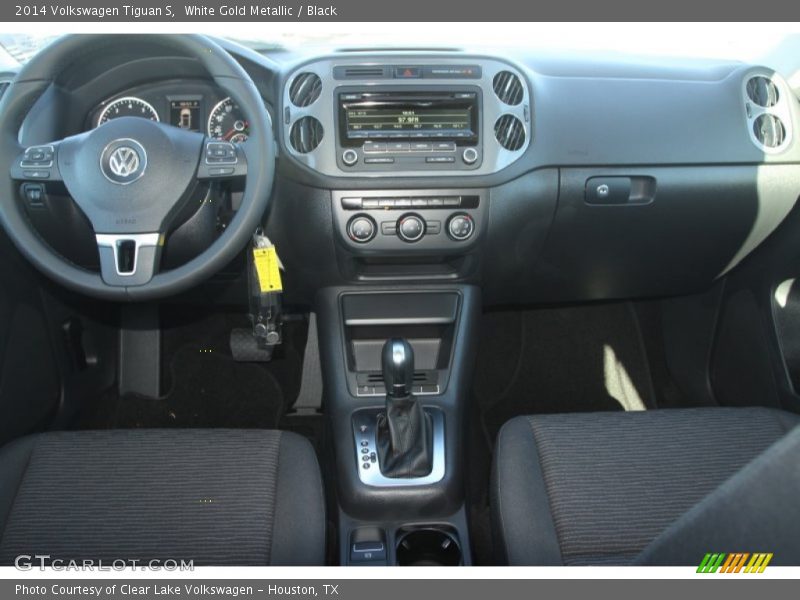White Gold Metallic / Black 2014 Volkswagen Tiguan S